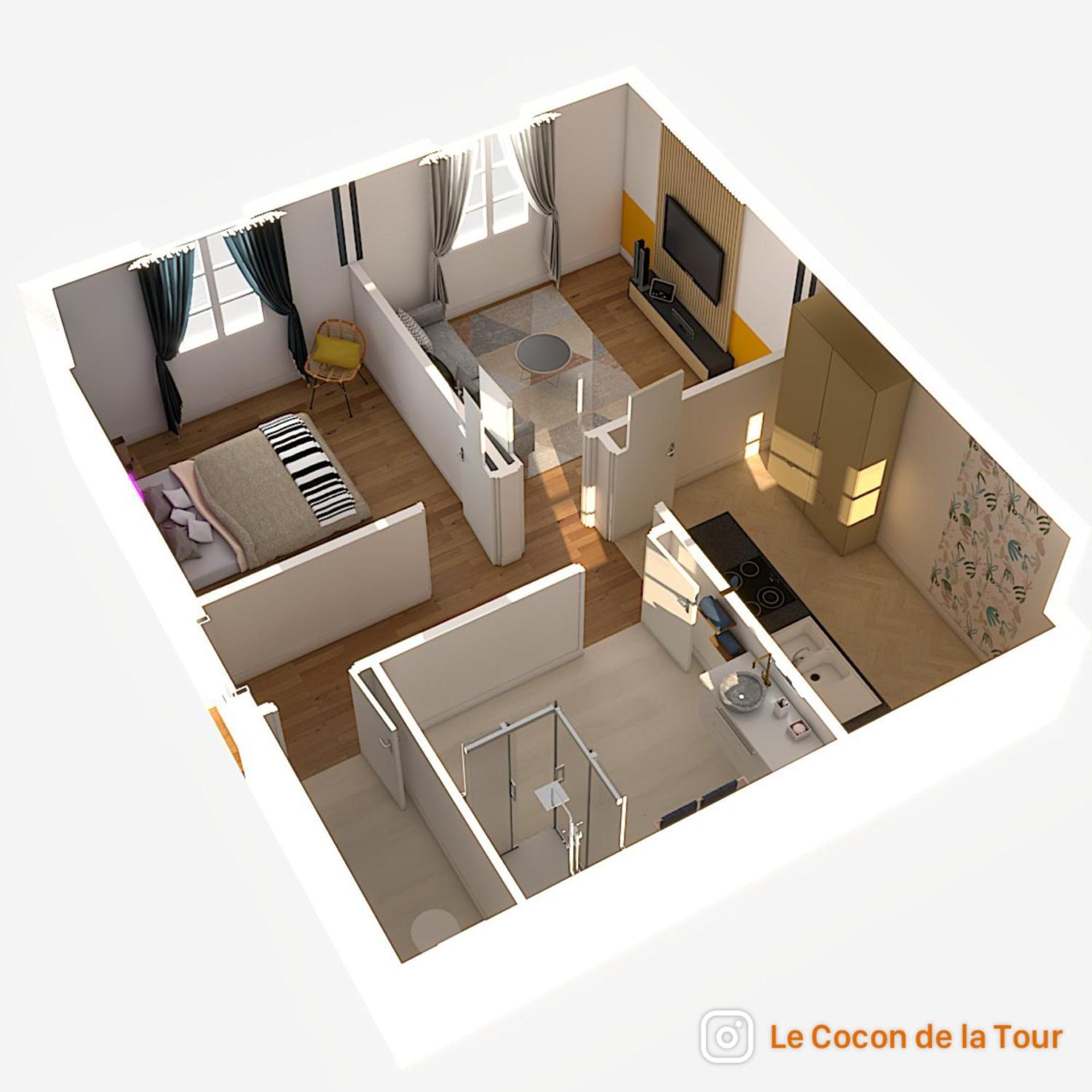 Ferienwohnung Le Cocon De La Tour -Vip-Compiegne-Hyper Centre Exterior foto